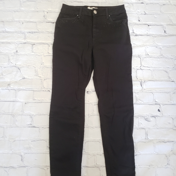 High-waisted Rhinestone Jeans - Picture 3 of 4